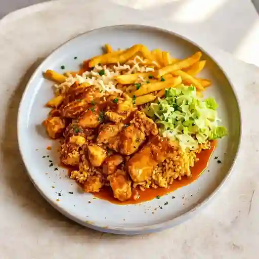 Bandeja Con Pollo