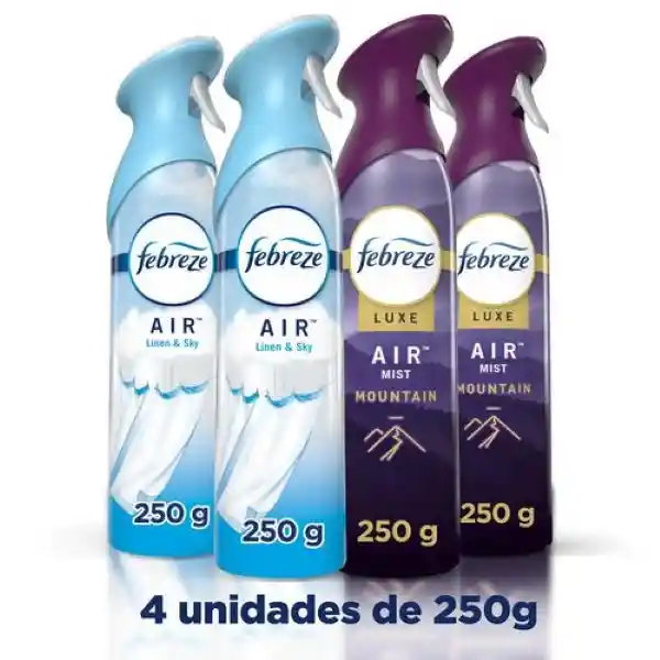 Febreze Air Effects Ambientador Spray Linen And Sky y Mountain