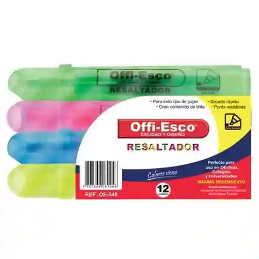 Offi-Esco Resaltador Fluorecentes