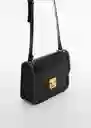 Bolso Carmen Negro Mujer Mango