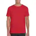 Gildan Camiseta Adulto Ring Spun su Rojo Talla S