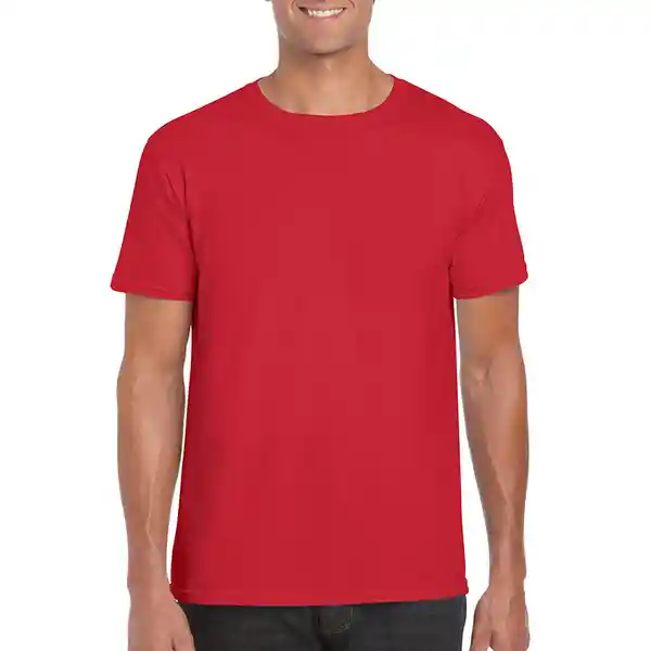 Gildan Camiseta Adulto Ring Spun su Rojo Talla S