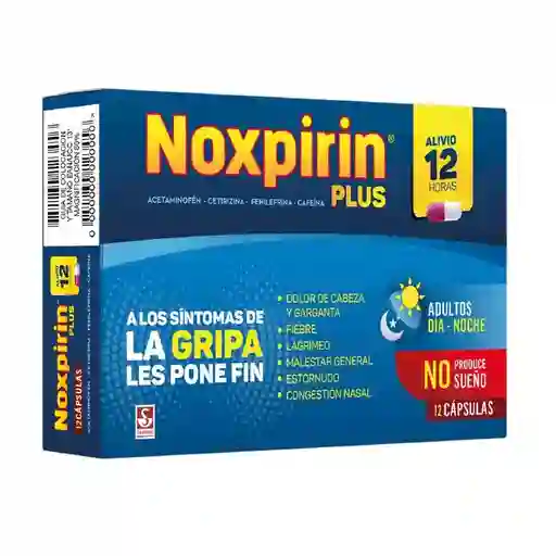 Noxpirin Plus Antigripal Dia Noche x 12 Tab