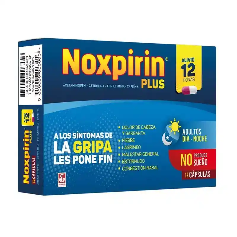 Noxpirin Plus Antigripal Dia Noche x 12 Tab