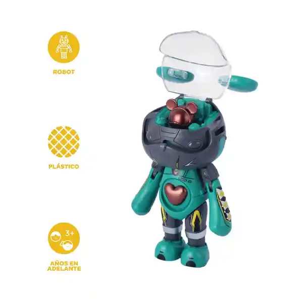 Juguete Serie de Transformación Oso Interestelar Verde Miniso