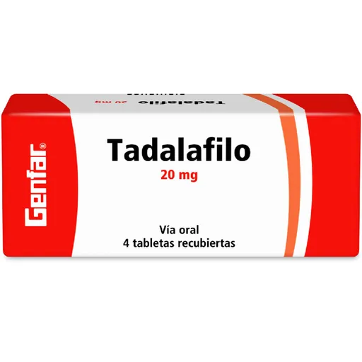Tadalafilo Genfar(20 Mg)