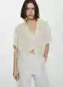 Blusa Coconut Amarillo Pastel Talla S Mujer Mango