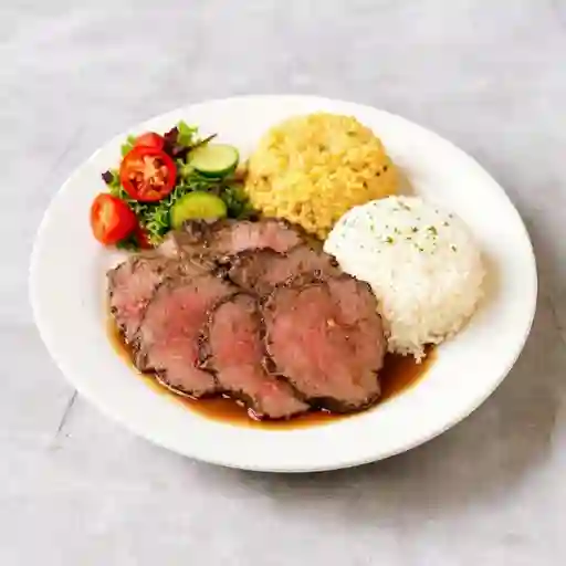 Almuerzo de Lomo Redondo ( Res )