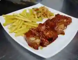 Costillas de Cerdo BBQ .