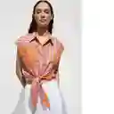 Camisa Farrah Rosa Talla S Mujer Mango