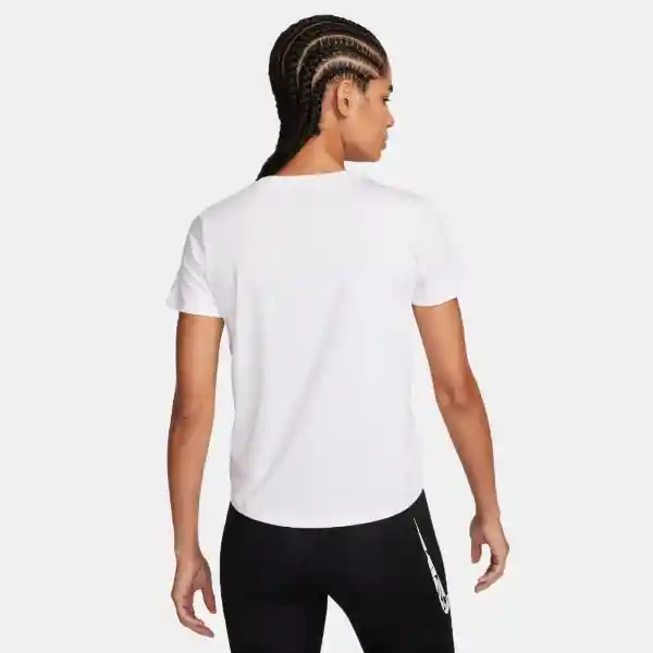 Nike Camiseta One Swsh Hbr Top Blanco Para Mujer Talla L