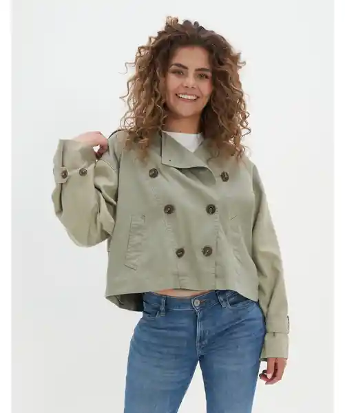 Chaqueta Mujer Verde Talla LARGE American Eagle