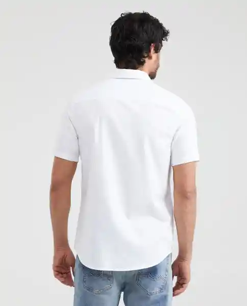 Camisa Line Shirt Masculino Blanco Radiante Claro M Chevignon