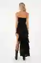 Vestido Largo Brooke Negro Talla 02 M