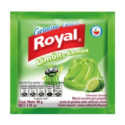 Royal para Preparar Gelatina Sabor a Limón