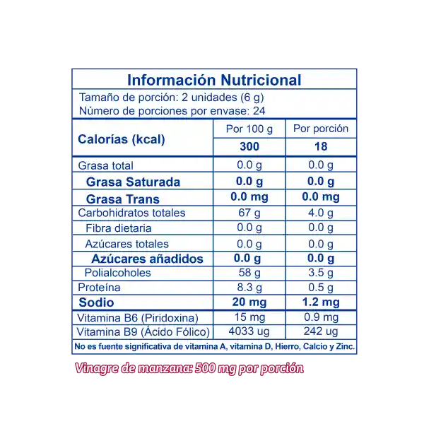 Benet Goma Vinagre Manzana 48 Gomas