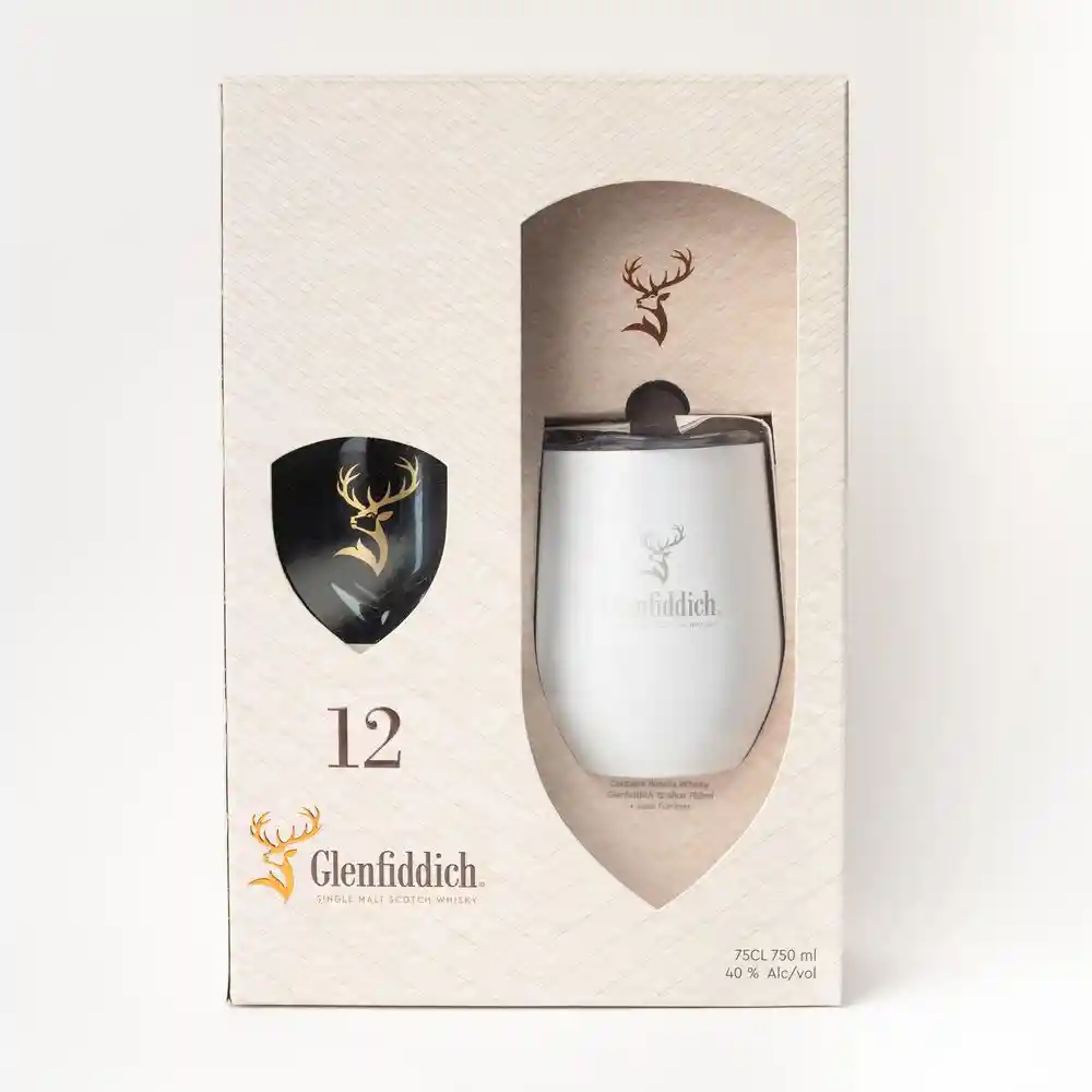 Whisky 12 Años + Vaso Termino Glenfiddich