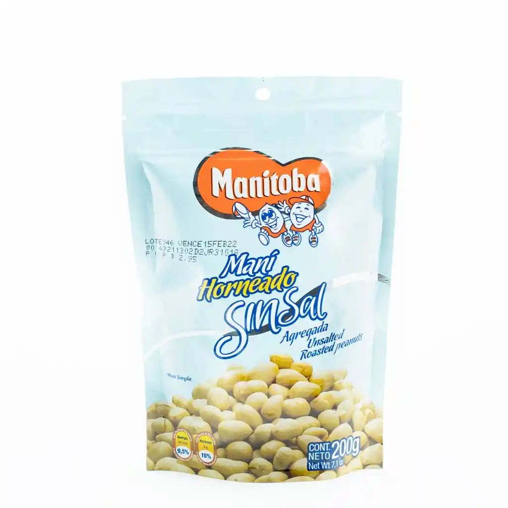 Manitoba Maní sin Sal Agregada