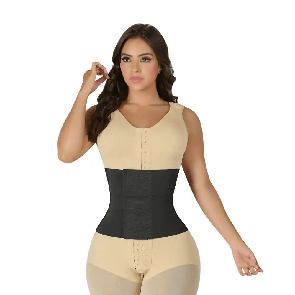 Cinturón Moldeador Myd Reloj Arena Negro Xl C13157