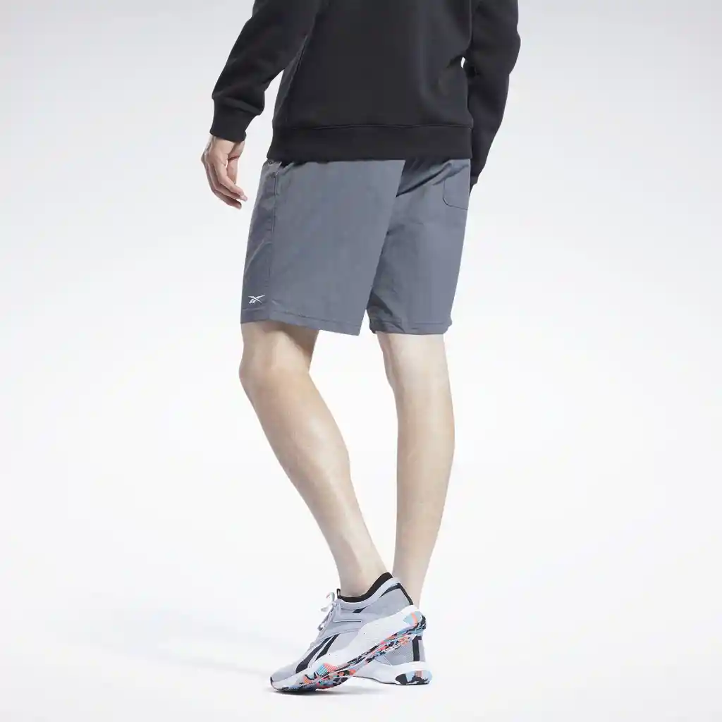 Id Train Utility Short Talla L Pantalones Y Lycras Gris Para Hombre Marca Reebok Ref: 100043430