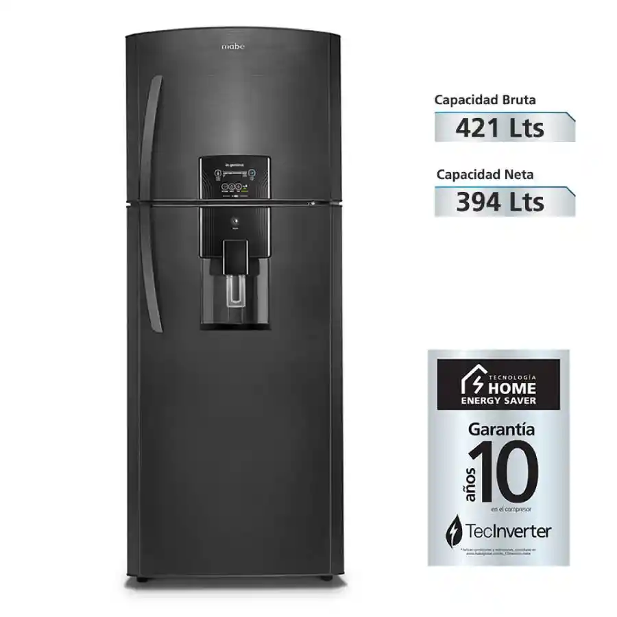 Nevera Mabe Brutos No Frost Inverter Black Steel Rmp410fzcc1