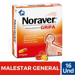 Noraver Antigripal (200 mg/ 10 mg/ 3.33 mg)