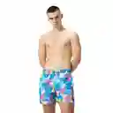 Pantaloneta Digital Printed Leisure 16 Pulgadas Hombre Azul-xl