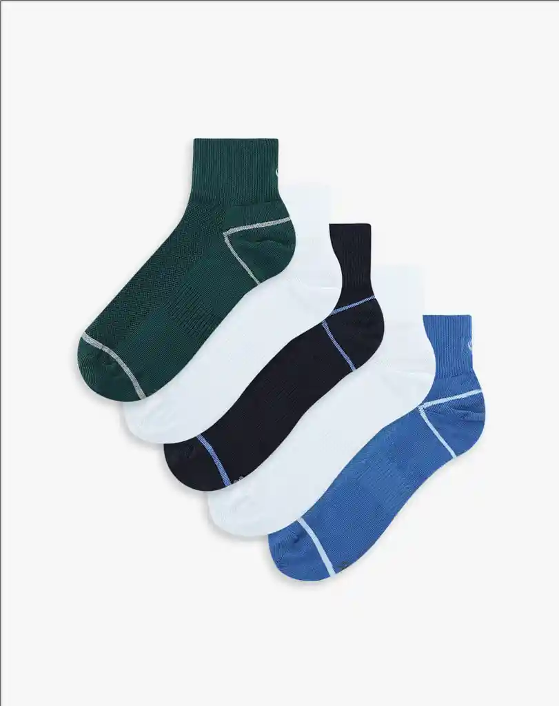 Media Deportiva Corta Con Poliéster Masculino Moxe X5 Gef