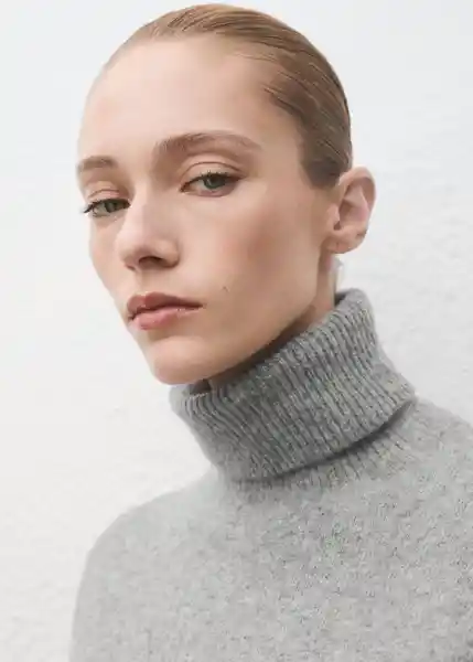 Vestido Taldote Gris Medio Vigore Talla M Mujer Mango