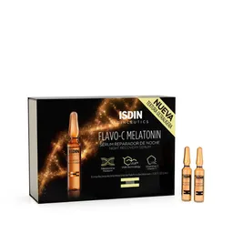 Isdin Sérum Facial Flavo C Reparador Noche en Ampollas