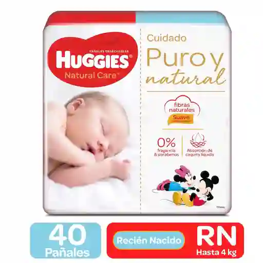 Huggies Pañal Natural Care Etapa 0/RN