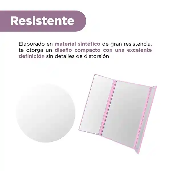Espejo Triple Plegable Serie Rosita Fresita Miniso