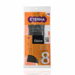 Eterna Guantes Negros Clásicos para Baños Talla 8