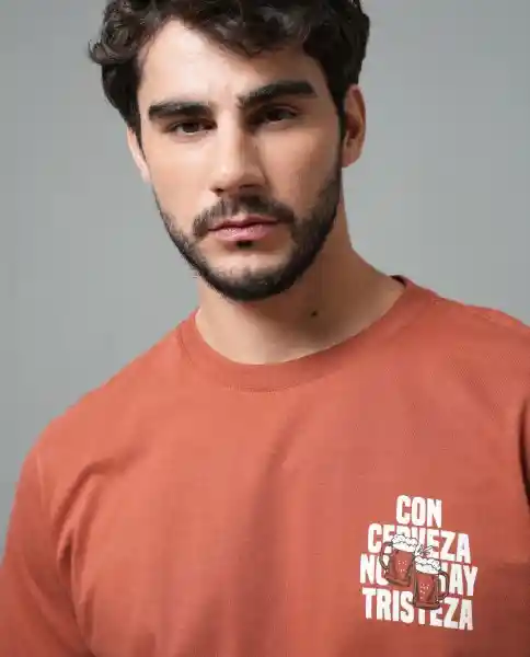 Camiseta Hombre Naranja L 103G002_NAR181355 Rifle