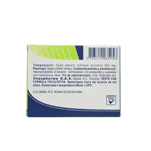 Coaspharma Aciclovir (800 mg) 10 Tabletas