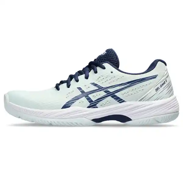 Asics Zapatos Gel-Game 9 Para Mujer Azul Talla 5.5