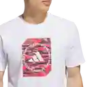 Adidas Camiseta C Camo Box T Manga Corta Hombre Blanco Talla M
