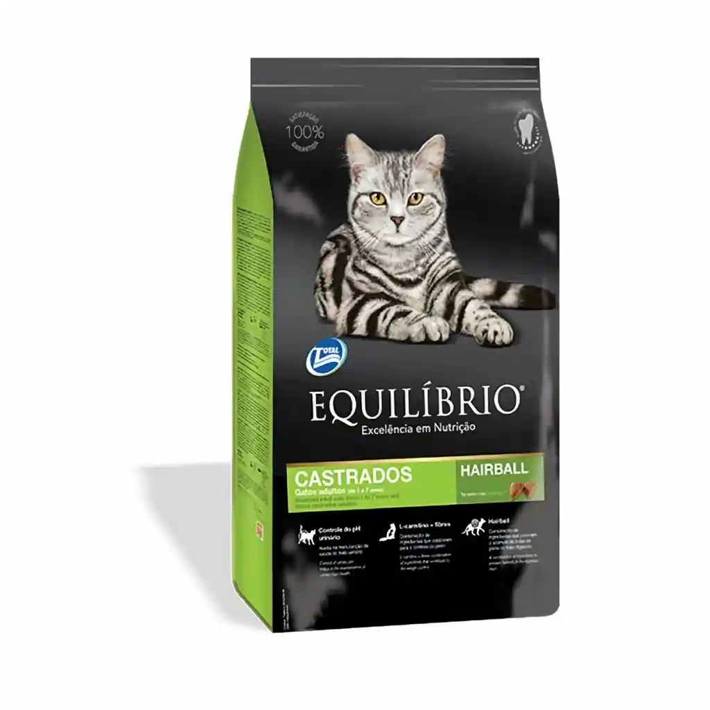 Equilibrio Alimento Para Gato Gato Adulto Castrado 1.5 Kg