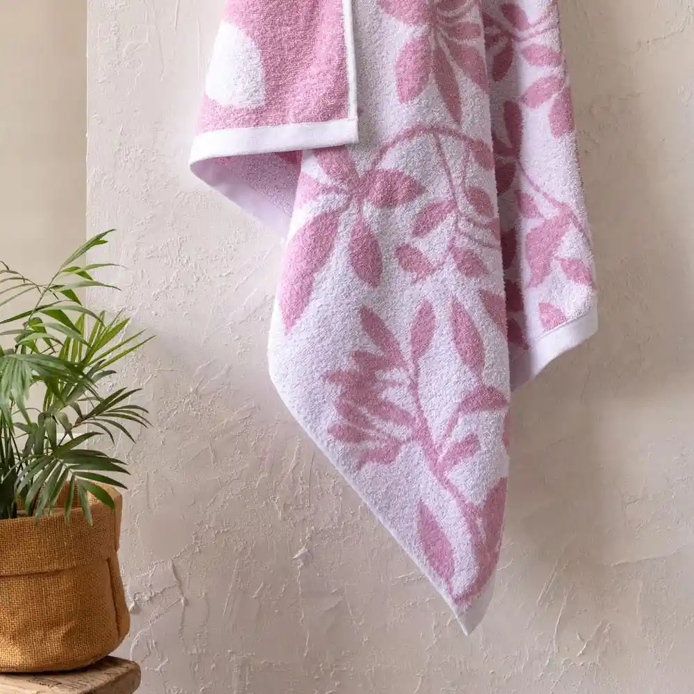 Toalla Jacq Vegetación Blan Lilajuco 70x140 Fatelares 47510