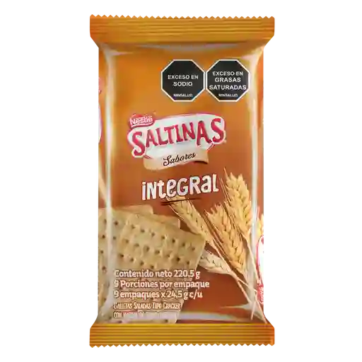 Galletas SALTINAS Integrales 9 Unds x 220,5g