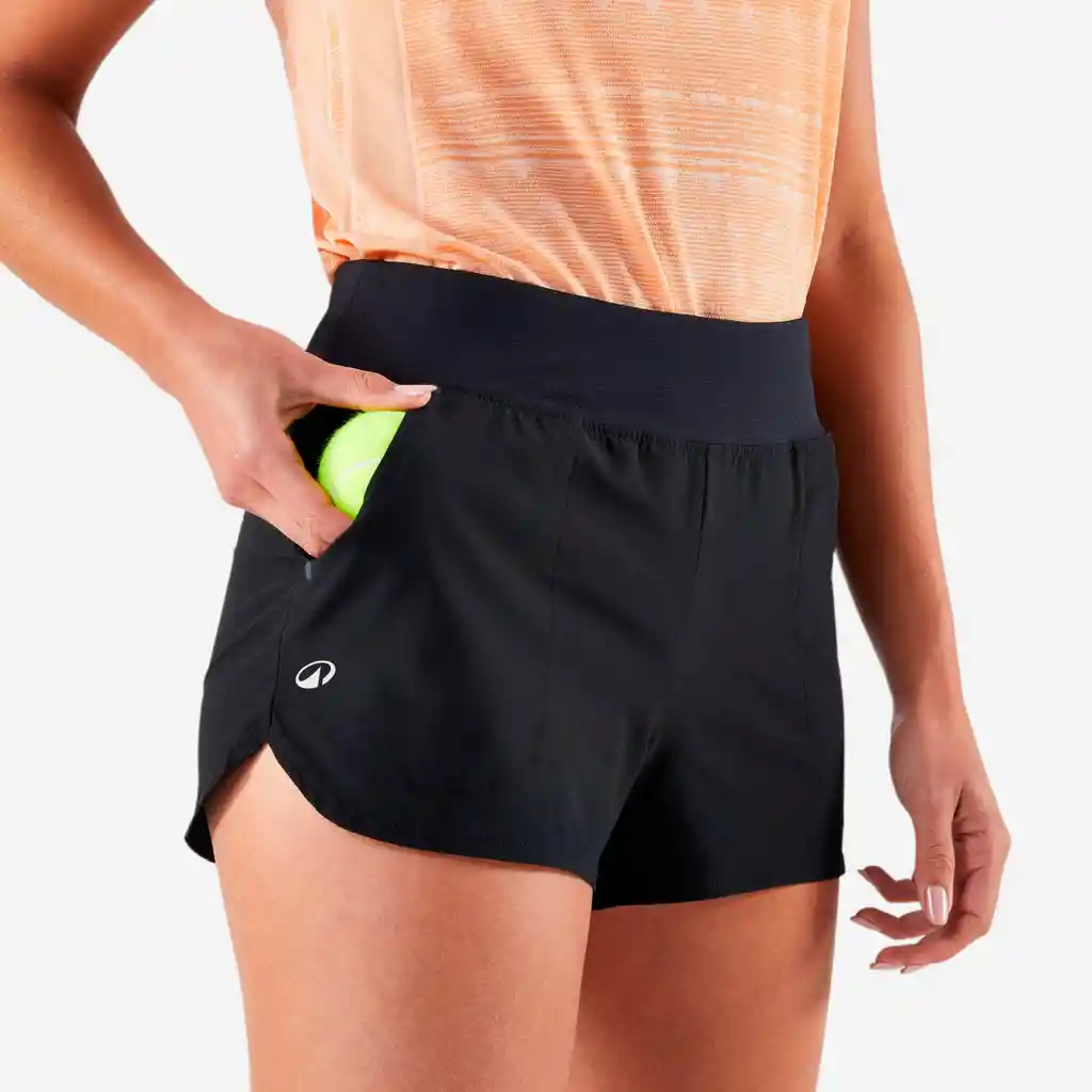 Short De Tennis Para Mujer Talla Xs Artengo - Negro