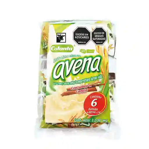 Colanta Bebida Láctea con Avena Sabor Canela 6 Pack