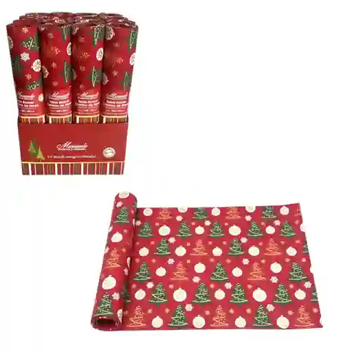 Rodeo Camino de Mesa Maranelo Rojo Poliéster 160 x 30 cm