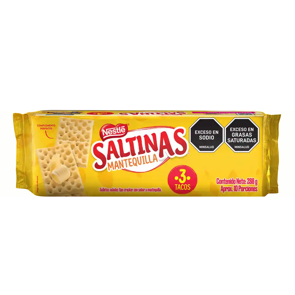 Galletas SALTINAS Mantequilla 3 tacos x 288g