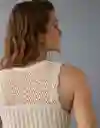 Suéter Tejido Mujer Beige Talla: SMALL 1456676 American Eagle