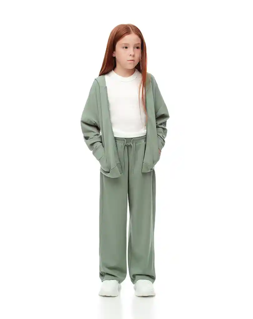 Pantalón Jogger Bota Ancha Kids Femenino Lekih Kd Gef Talla 10