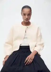 Chaqueta Gioia Arena Talla L Mujer Mango