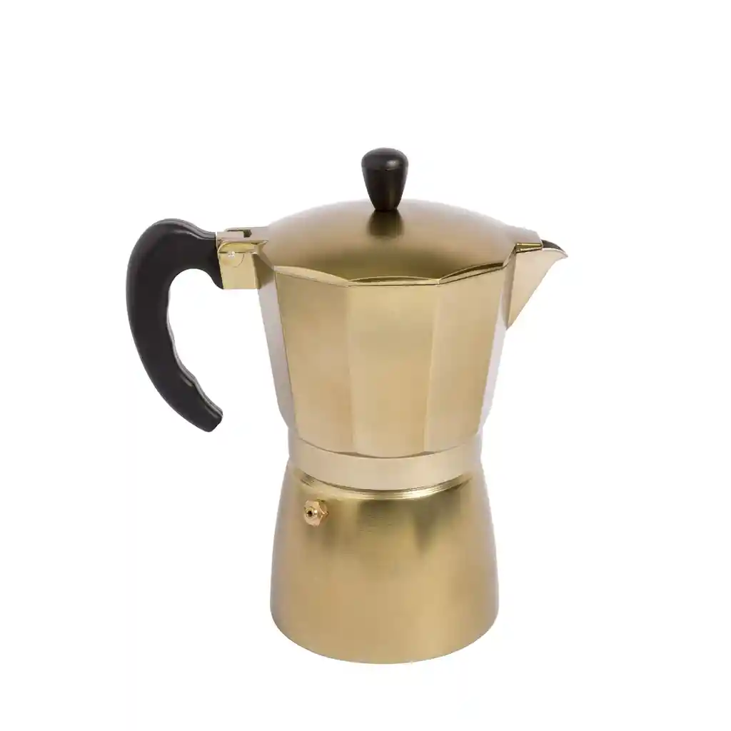 Cafetera Moka Dorada Ambiente Gourmet