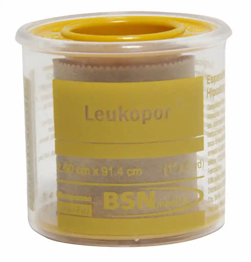 Leukopor Cinta Micropore Color Piel 1" x 1 Yarda