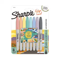 Sharpie Marcadores Permanentes Vintage Travel Punta Fina